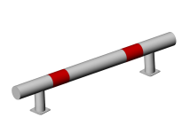 КМ-2000/76х3 Колесоотбойник прямой на фланцевых опорах КМ-2000/76х3 Колесоотбойник прямой на фланцевых опорах