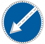 Знак 4.2.1, 4.2.2, 4.2.3 , D 700 светодиоды по контуру и стрелке Знак 4.2.1, 4.2.2, 4.2.3 , D 700 светодиоды по контуру и стрелке