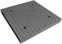 Элемент «Зебры» пешеходного перехода (черный средний элемент окрас в массе) высотой 58 мм