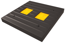 Приподнятый пешеходный переход ПИН (заезд окрас в массе/сверху) высотой 50 мм