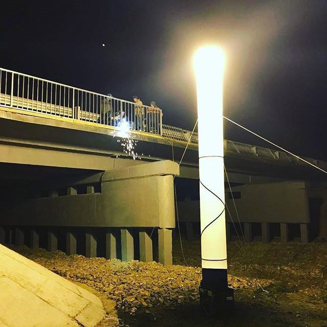 Применение осветительной аварийной мачты