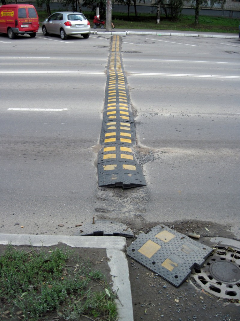 Отслоение ИДН от дорожного полотна, потеря среднего элемента Отслоение ИДН от дорожного полотна, потеря среднего элемента