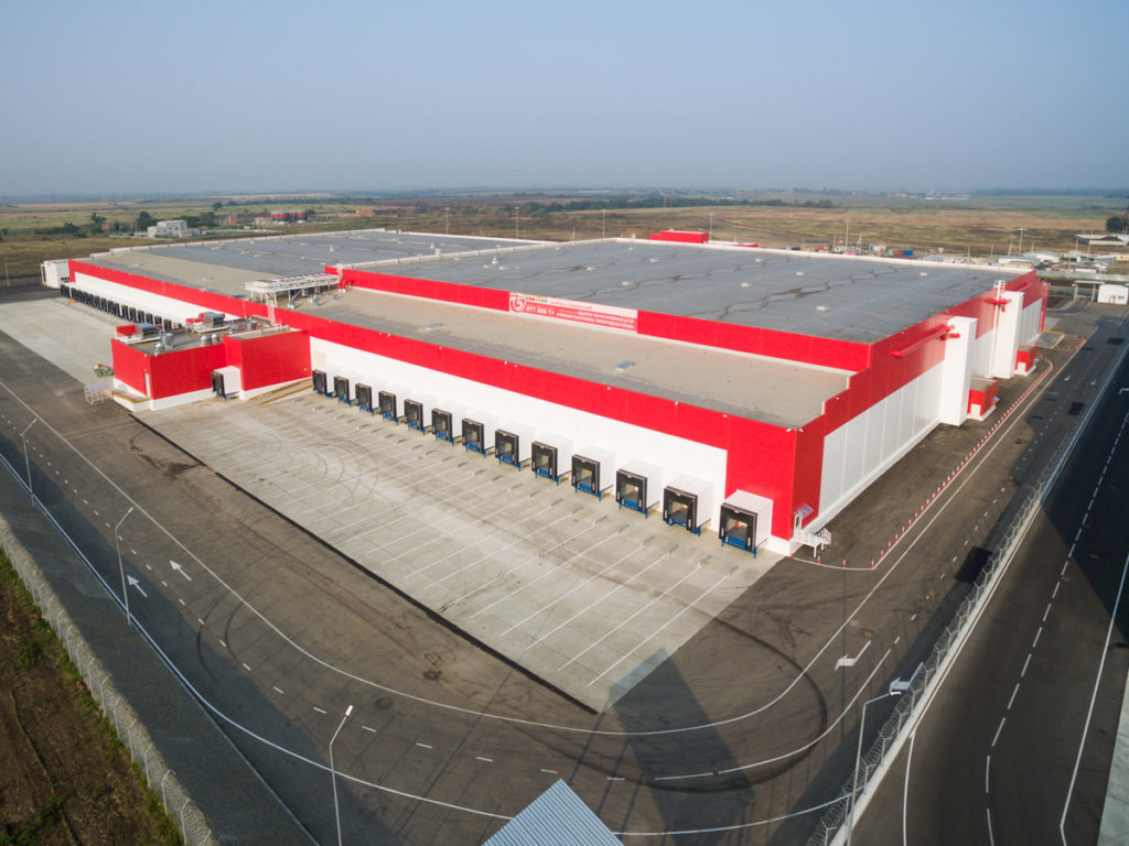 Распределение потоков транспорта на территории распределительных центров