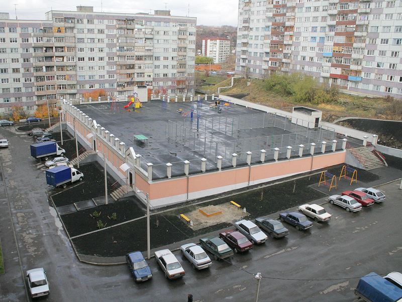 Обвалованные площадки в городе Обвалованные площадки в городе