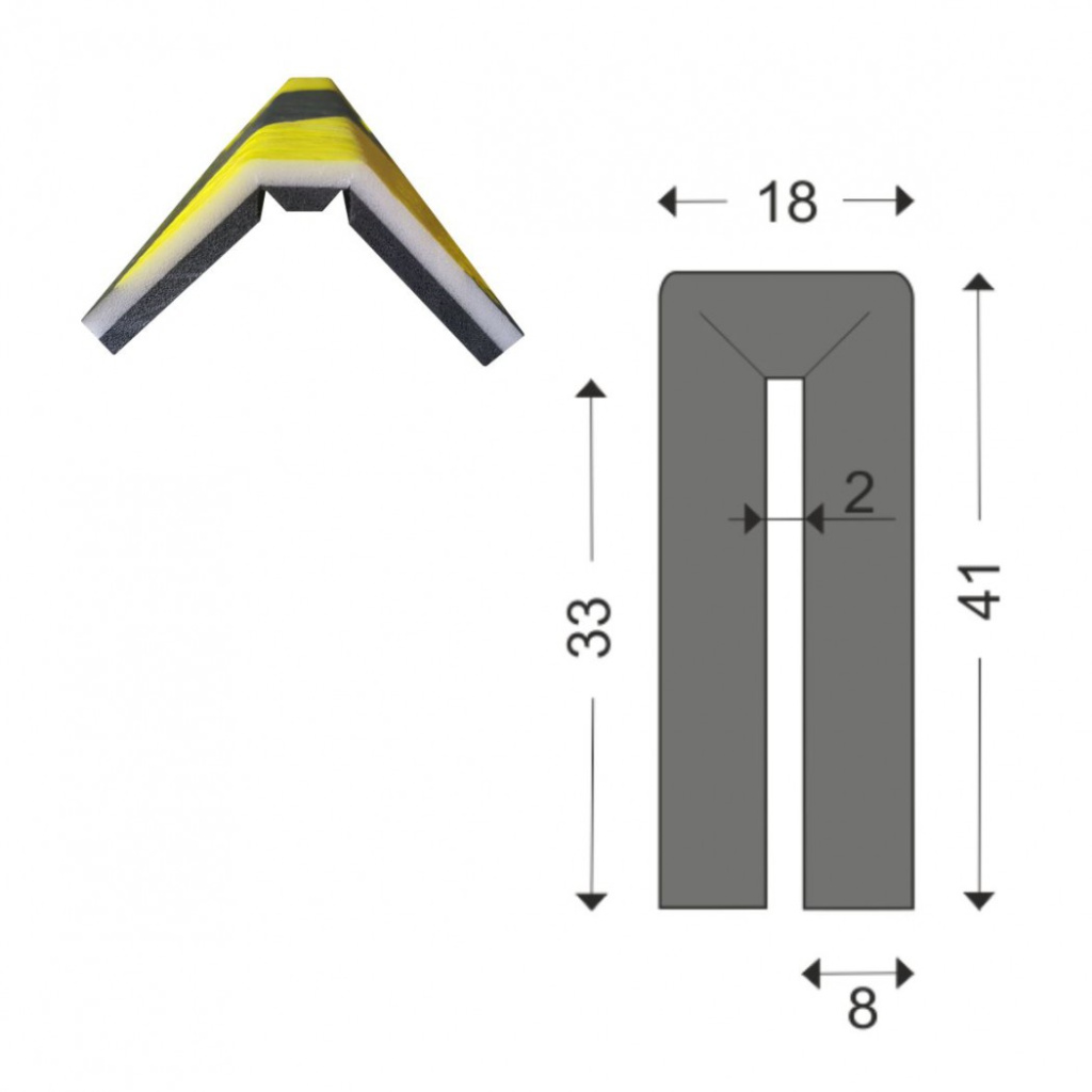 Угловой охранник: резиновые демпферы и накладки, профили из вспененного  полиэтилена