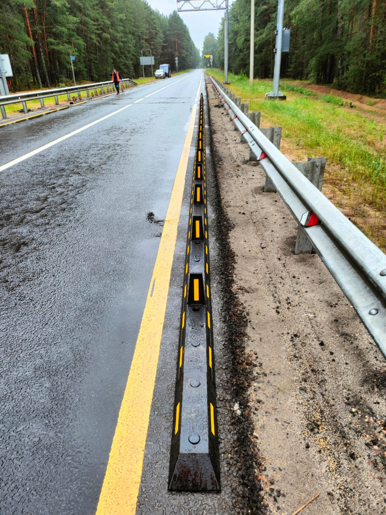 Делиниаторы дорожные в месте проезда автомобилем АПВГК Делиниаторы дорожные в месте проезда автомобилем АПВГК