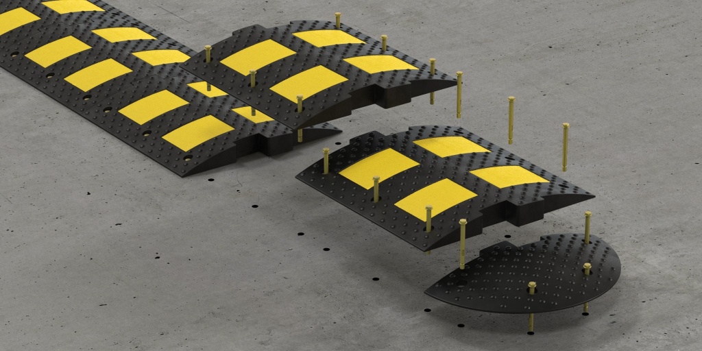 Особенности крепления лежачих полицейских к поверхности