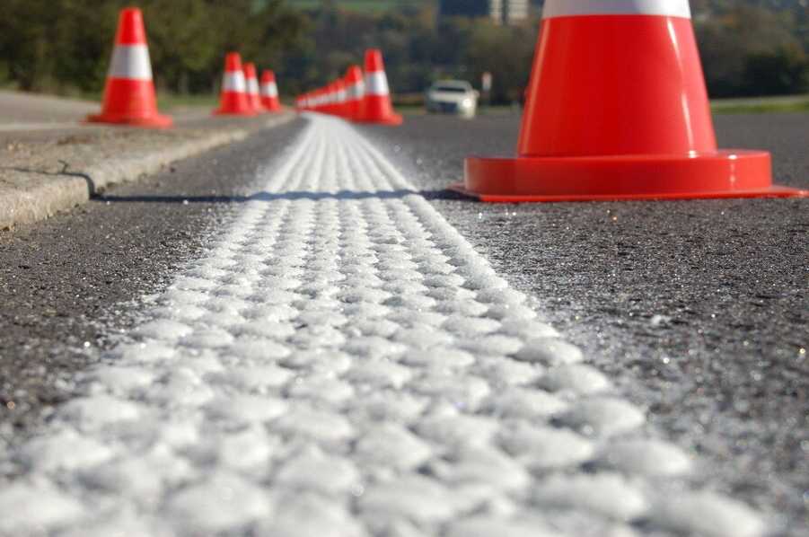 Структура разметки из термопластика