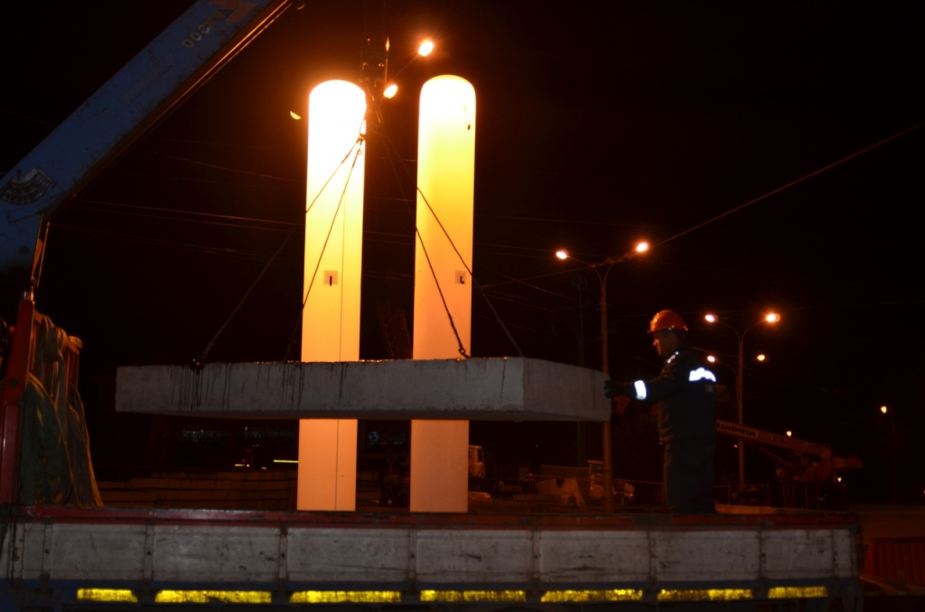 Аварийная осветительная установка для проведения строительных работ в темное время суток