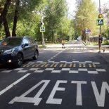 Устройство пешеходного перехода к школе