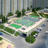 Обвалованные стоянки автомобилей