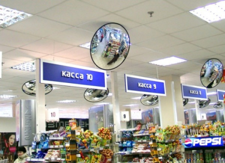 Противокражные зеркала в магазине Противокражные зеркала в магазине